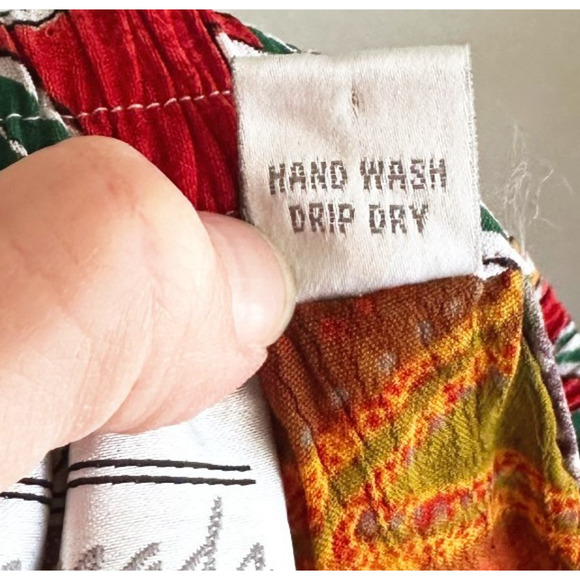 Sacred Threads Maxi Patchwork Skirt Medium Broomstick Crinkle Boho Hippie Fairy - Picture 6 of 8